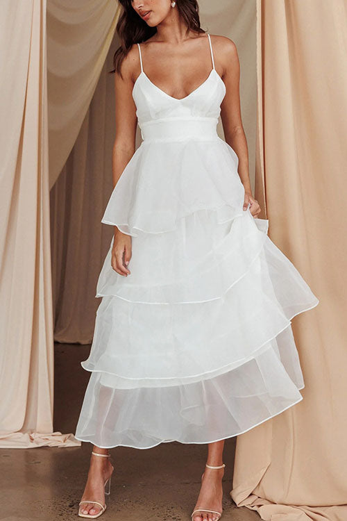 Rowangirl   V Backless Suspender Dress