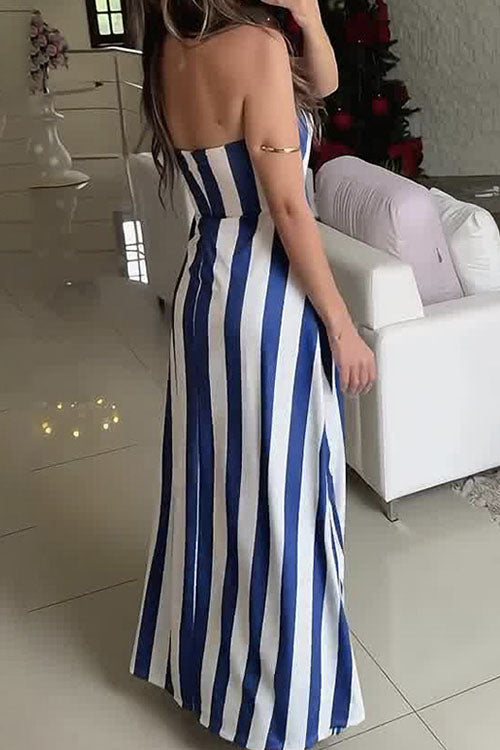Rowangirl  Cross Pleated Knot Slit Top Wide Leg Pants Suit