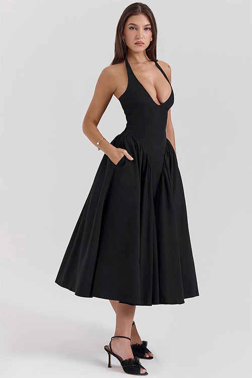 Rowangirl V-Neck Long Dress