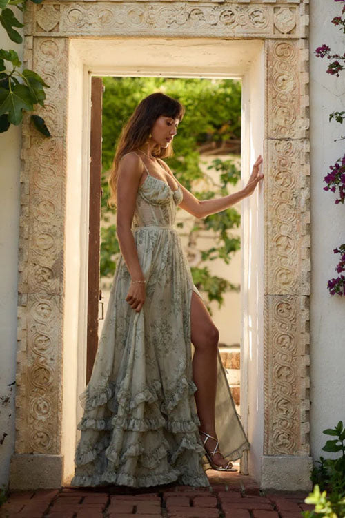 Rowangirl Fashion Floral Long Dress
