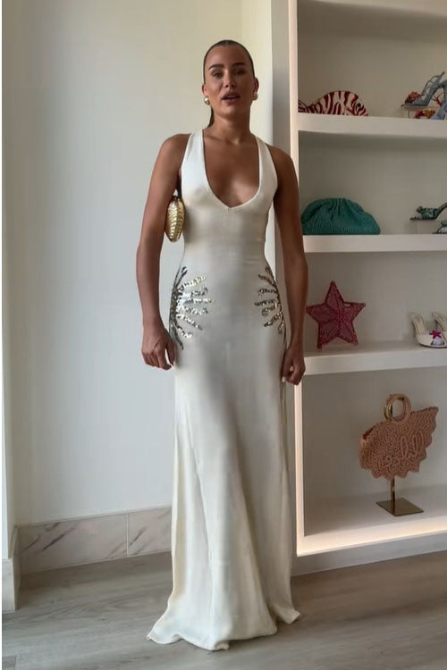 Rowangirl   Knitted V-Neck Dress