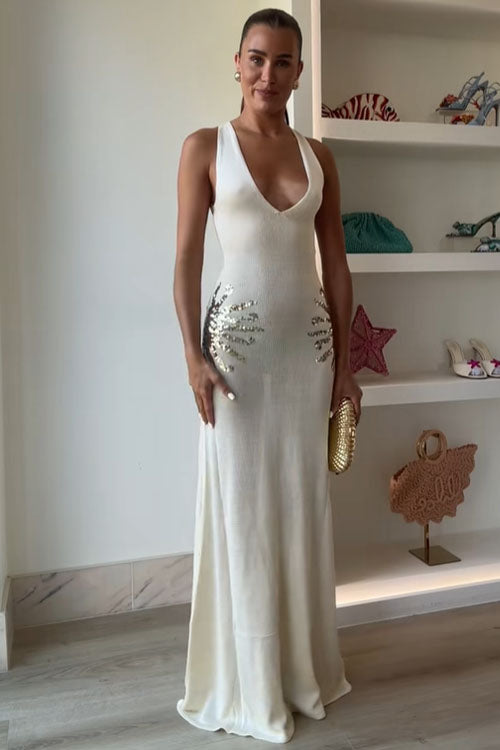 Rowangirl   Knitted V-Neck Dress