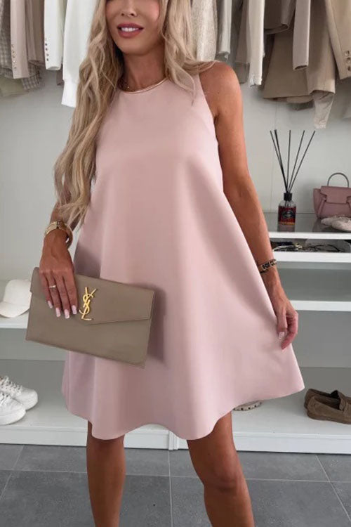 Rowangirl  Round NeckLoose Casual Dress