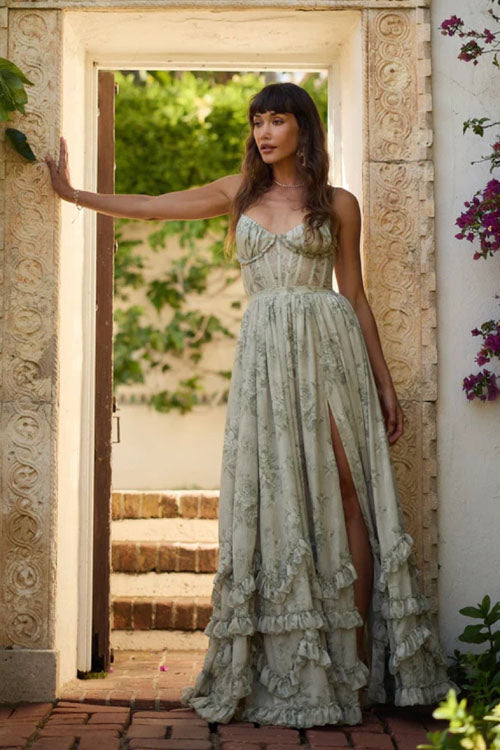 Rowangirl Fashion Floral Long Dress