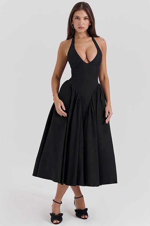 Rowangirl V-Neck Long Dress