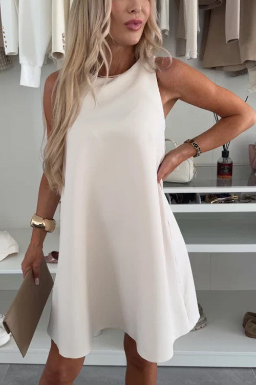 Rowangirl  Round NeckLoose Casual Dress