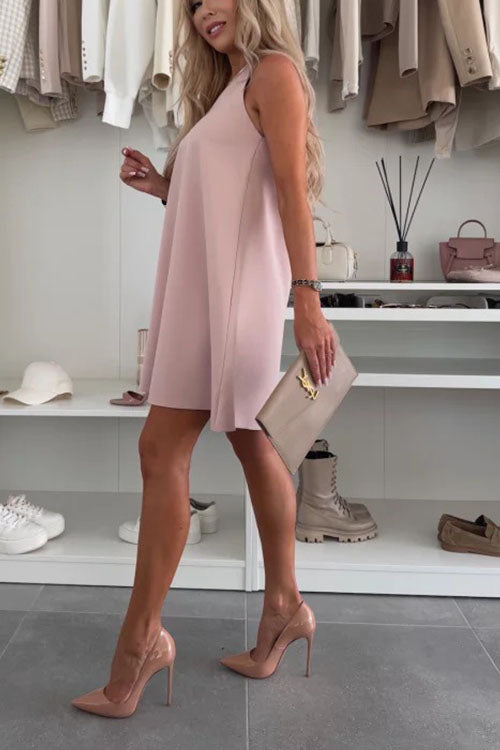 Rowangirl  Round NeckLoose Casual Dress