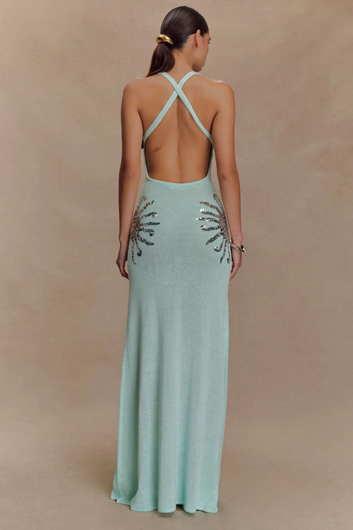 Rowangirl   Knitted V-Neck Dress