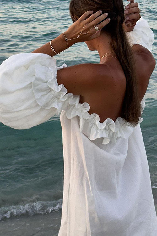 Rwangirl Boat Neck Slit Holiday Dress