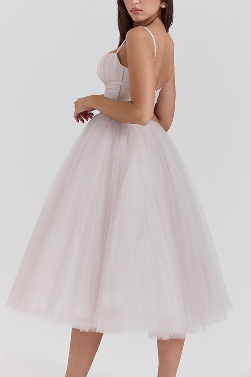 Rowangirl Halter Backless Mesh Dress
