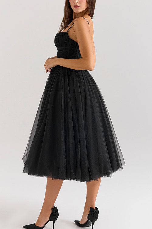 Rowangirl Halter Backless Mesh Dress