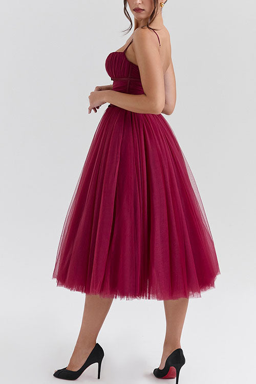 Rowangirl Halter Backless Mesh Dress