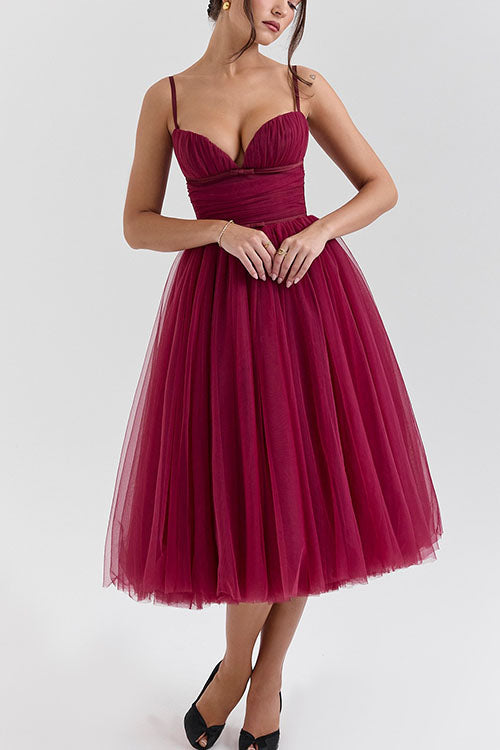 Rowangirl Halter Backless Mesh Dress