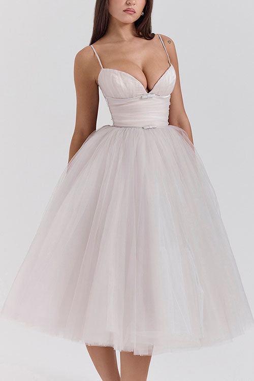 Rowangirl Halter Backless Mesh Dress