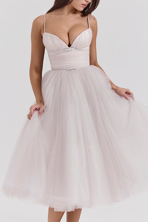 Rowangirl Halter Backless Mesh Dress