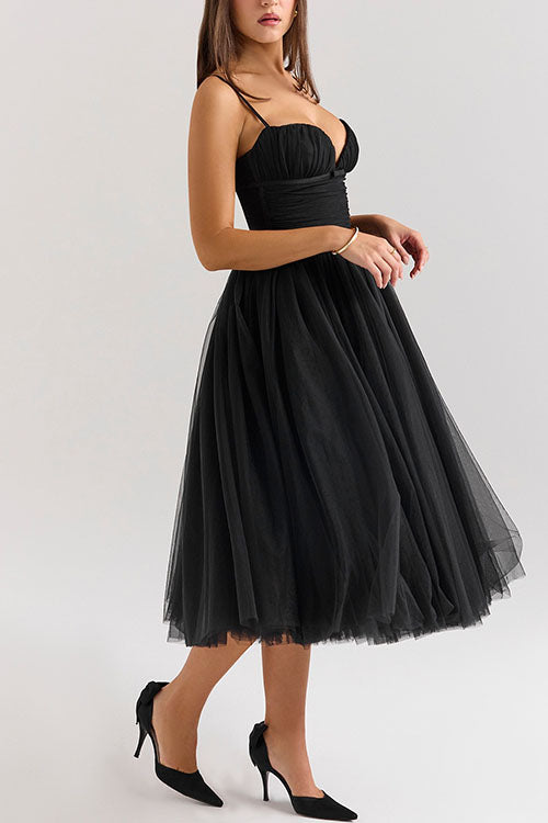 Rowangirl Halter Backless Mesh Dress