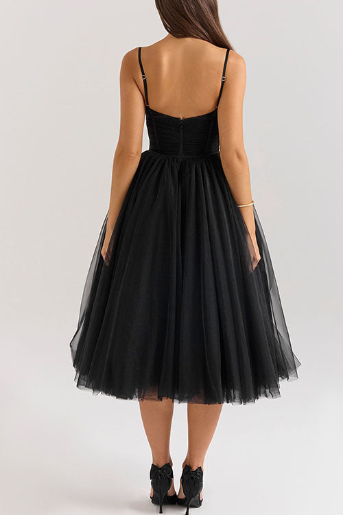 Rowangirl Halter Backless Mesh Dress