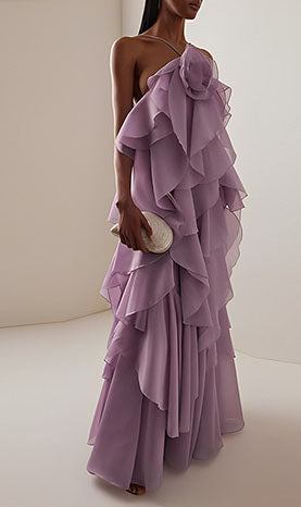 Rowangirl  Floral Ruffled Maxi Dress