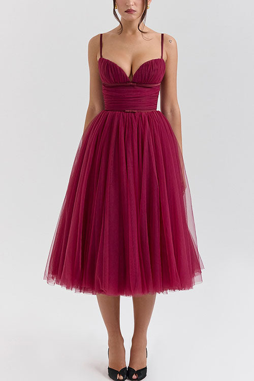 Rowangirl Halter Backless Mesh Dress