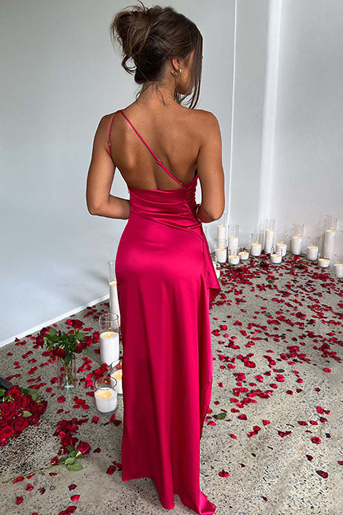 Rowangirl Off-Shoulder Slit Evening Dress