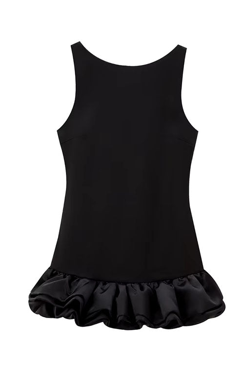 Rowangirl Ruffled Halter Sleeveless Dress