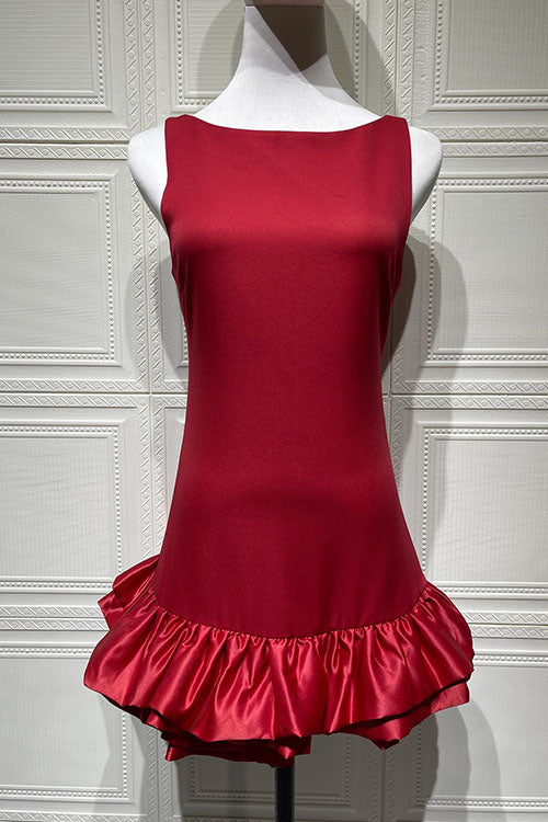 Rowangirl Ruffled Halter Sleeveless Dress