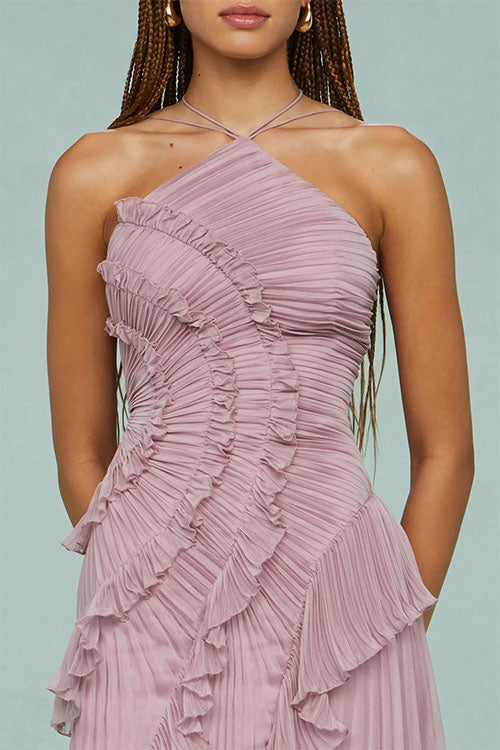 Rowangirl  Ruffled Pleated Dress