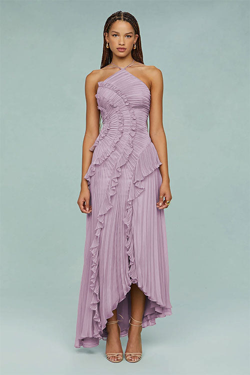 Rowangirl  Ruffled Pleated Dress