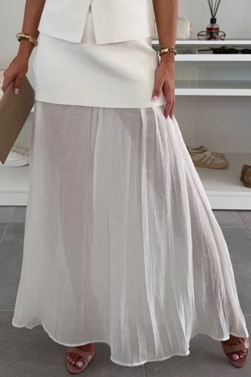 Rowangirl  Panelled Midi Skirt