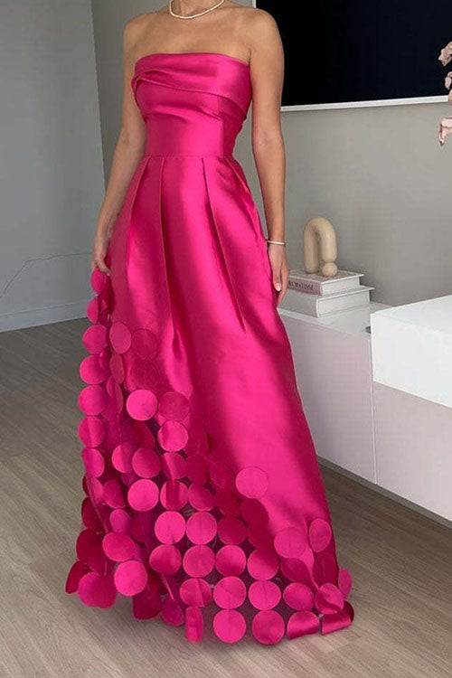 Rowangirl Tube Top High Waist Evening Dress