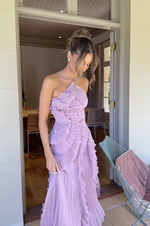 Rowangirl  Ruffled Pleated Dress