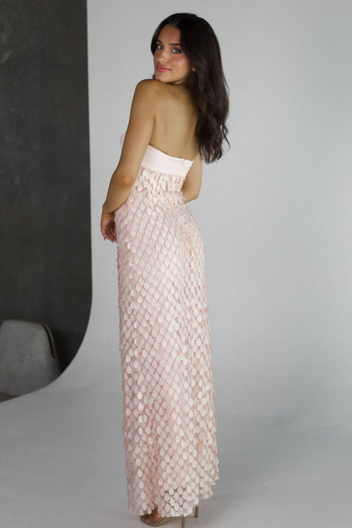 Rowangirl  Sequined Backless Long Dress