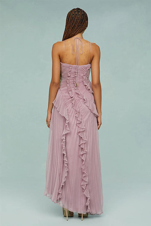 Rowangirl  Ruffled Pleated Dress