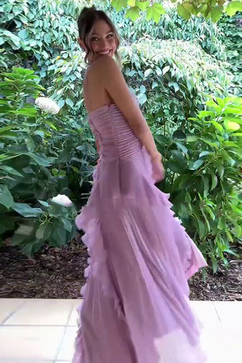 Rowangirl  Ruffled Pleated Dress