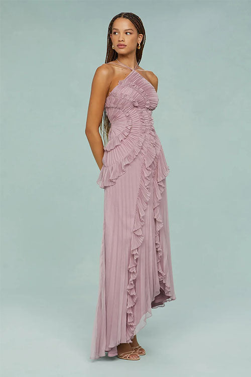 Rowangirl  Ruffled Pleated Dress