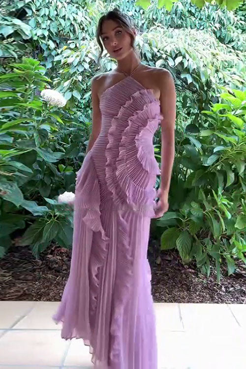 Rowangirl  Ruffled Pleated Dress