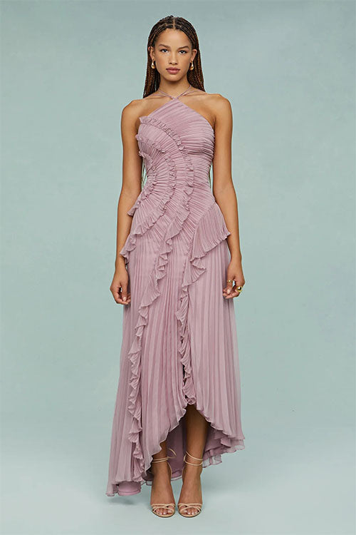 Rowangirl  Ruffled Pleated Dress