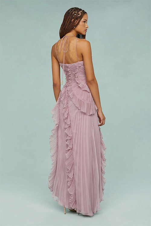 Rowangirl  Ruffled Pleated Dress