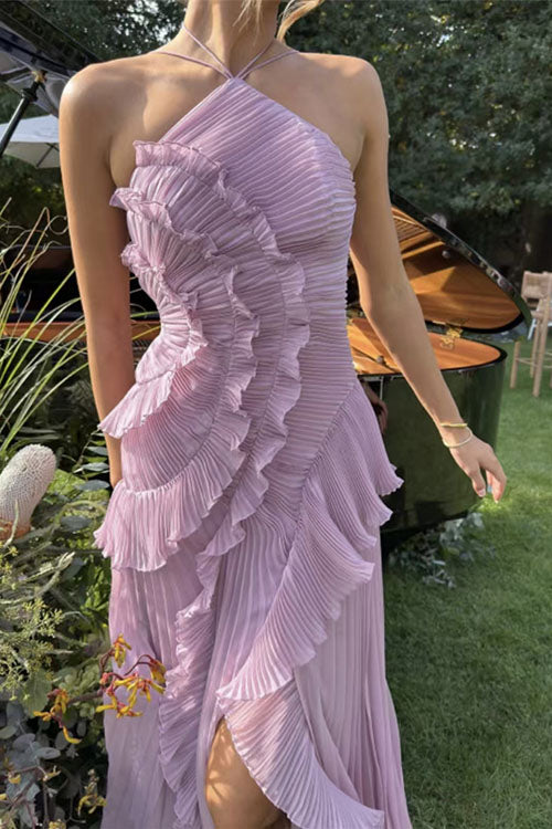Rowangirl  Ruffled Pleated Dress