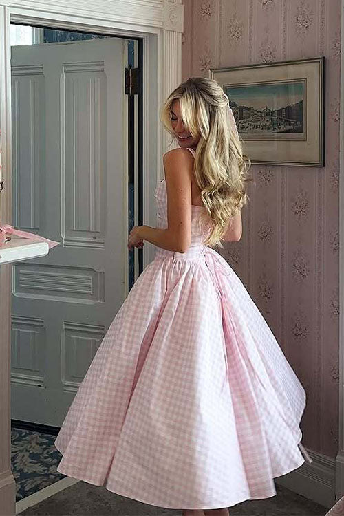 Rowangirl Elegant Plaid Dress With Suspenders