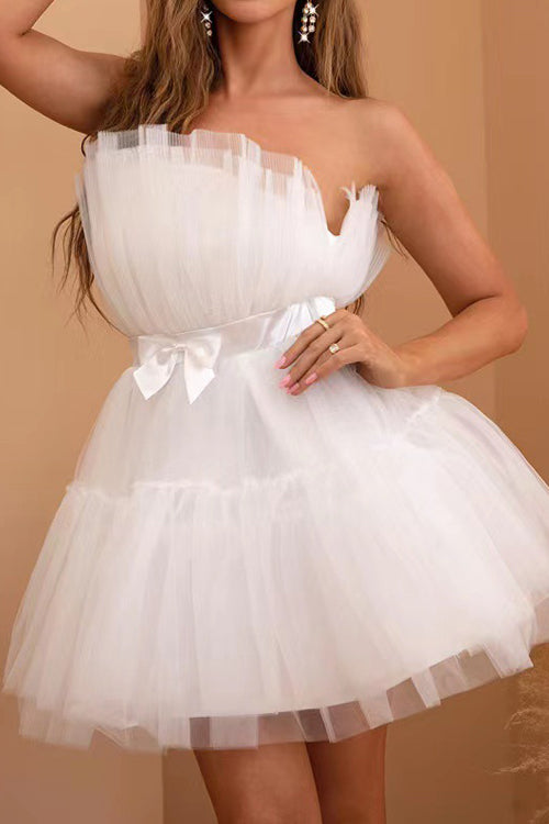Rowangirl Chic Solid Off Shoulder Sleeveless Lace Up Dress