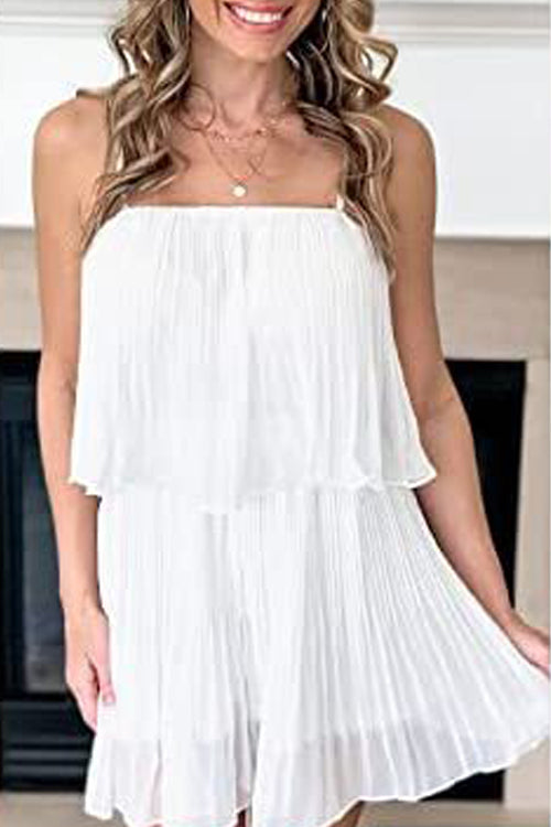 Rowangirl Fashion Strap Pleated Jumpsuit