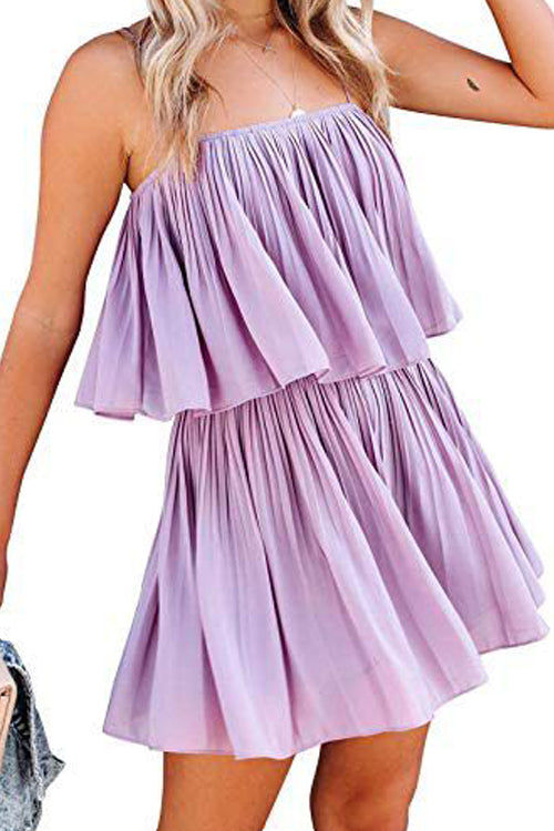 Rowangirl Fashion Strap Pleated Jumpsuit
