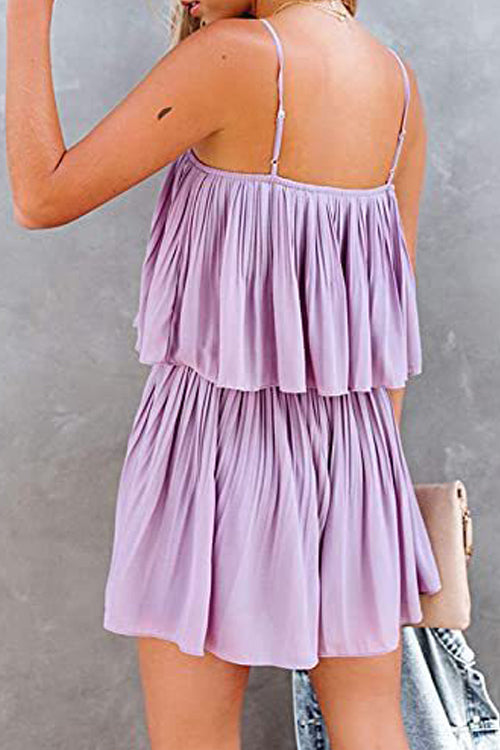 Rowangirl Fashion Strap Pleated Jumpsuit