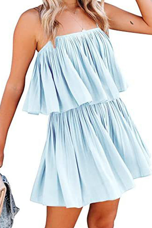 Rowangirl Fashion Strap Pleated Jumpsuit