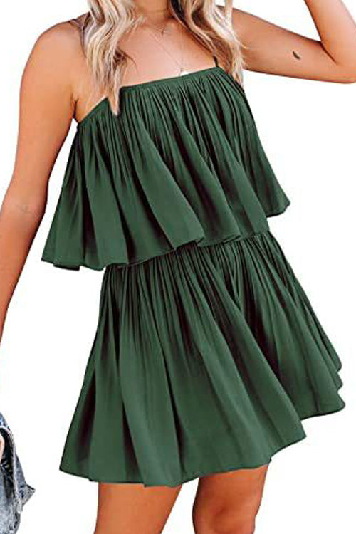 Rowangirl Fashion Strap Pleated Jumpsuit