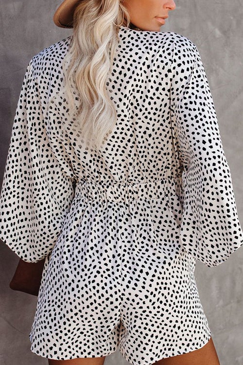 Rowangirl Georgia V Neck Lace Up Loose Holiday Romper