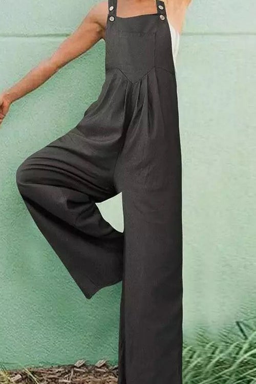 Rowangirl Chic Tooling Wide Leg Loose Jumpsuit
