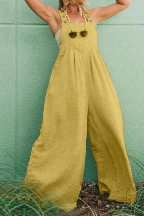 Rowangirl Chic Tooling Wide Leg Loose Jumpsuit