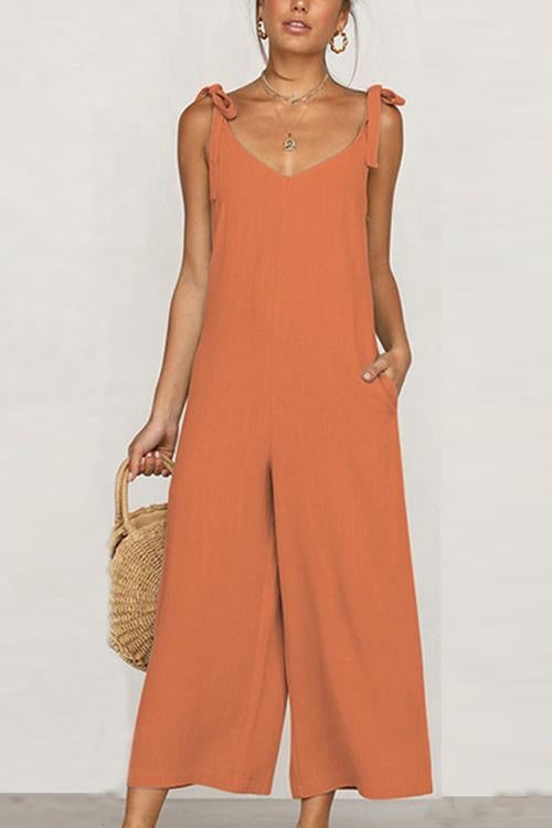 Rowangirl Sylvia  Fashion Summer Sling Loose Jumpsuit